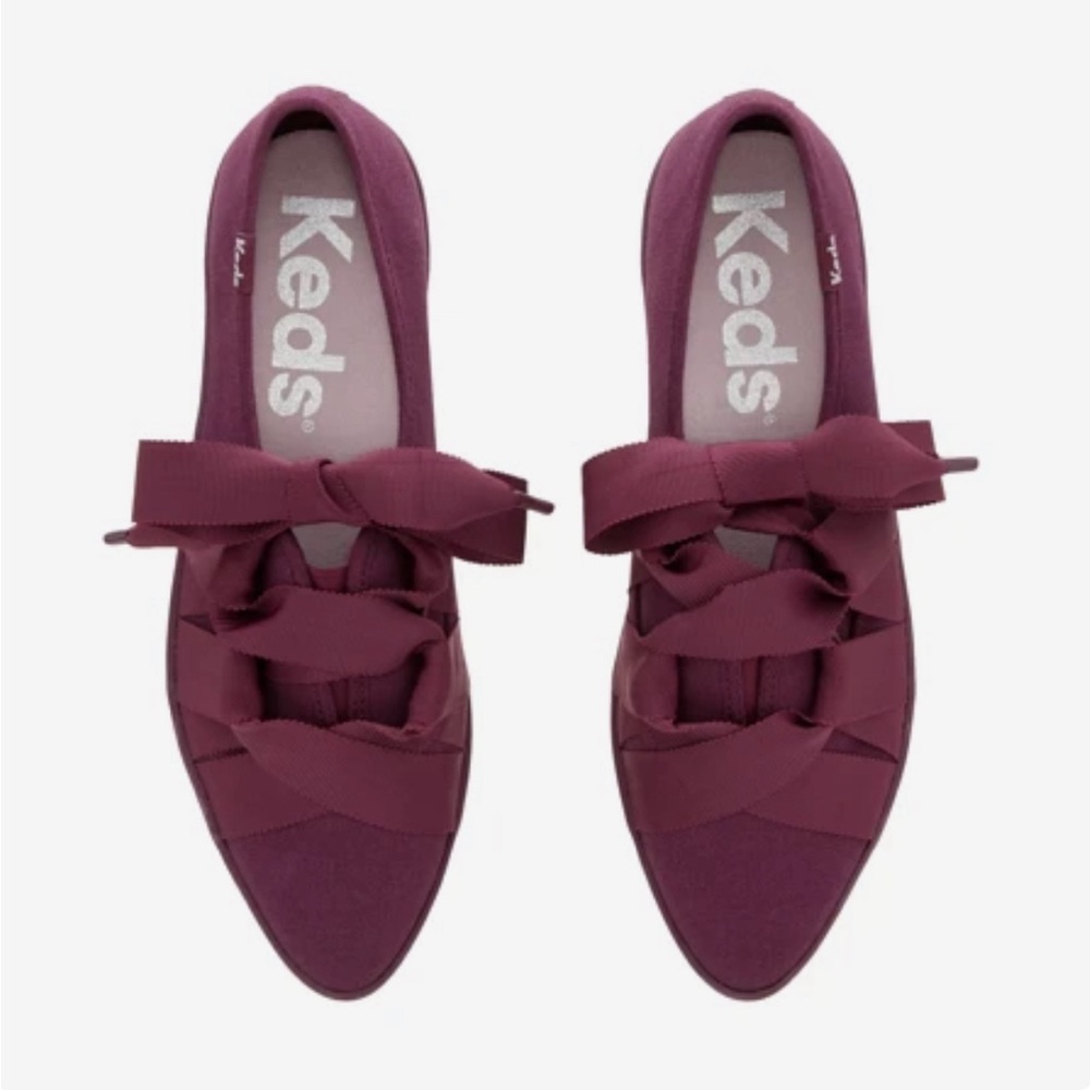 Keds Point Slip Canvas Ballet, 8.5, NIB